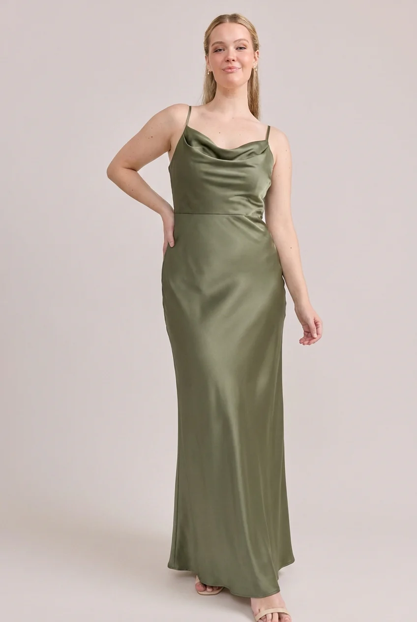 Nadia Satin Dress | Made To Order - Image 176