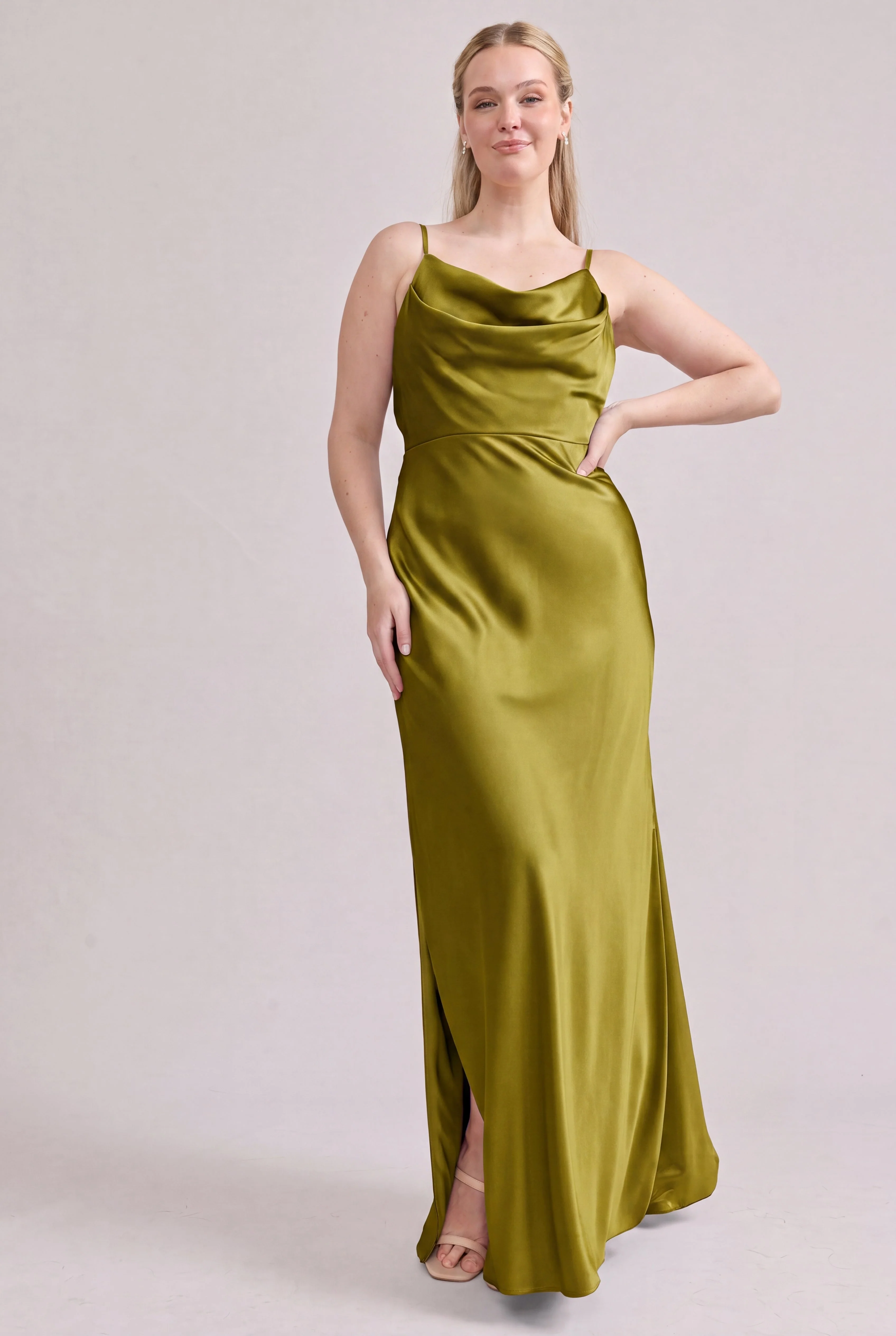 Nadia Satin Dress | Made To Order - Image 188