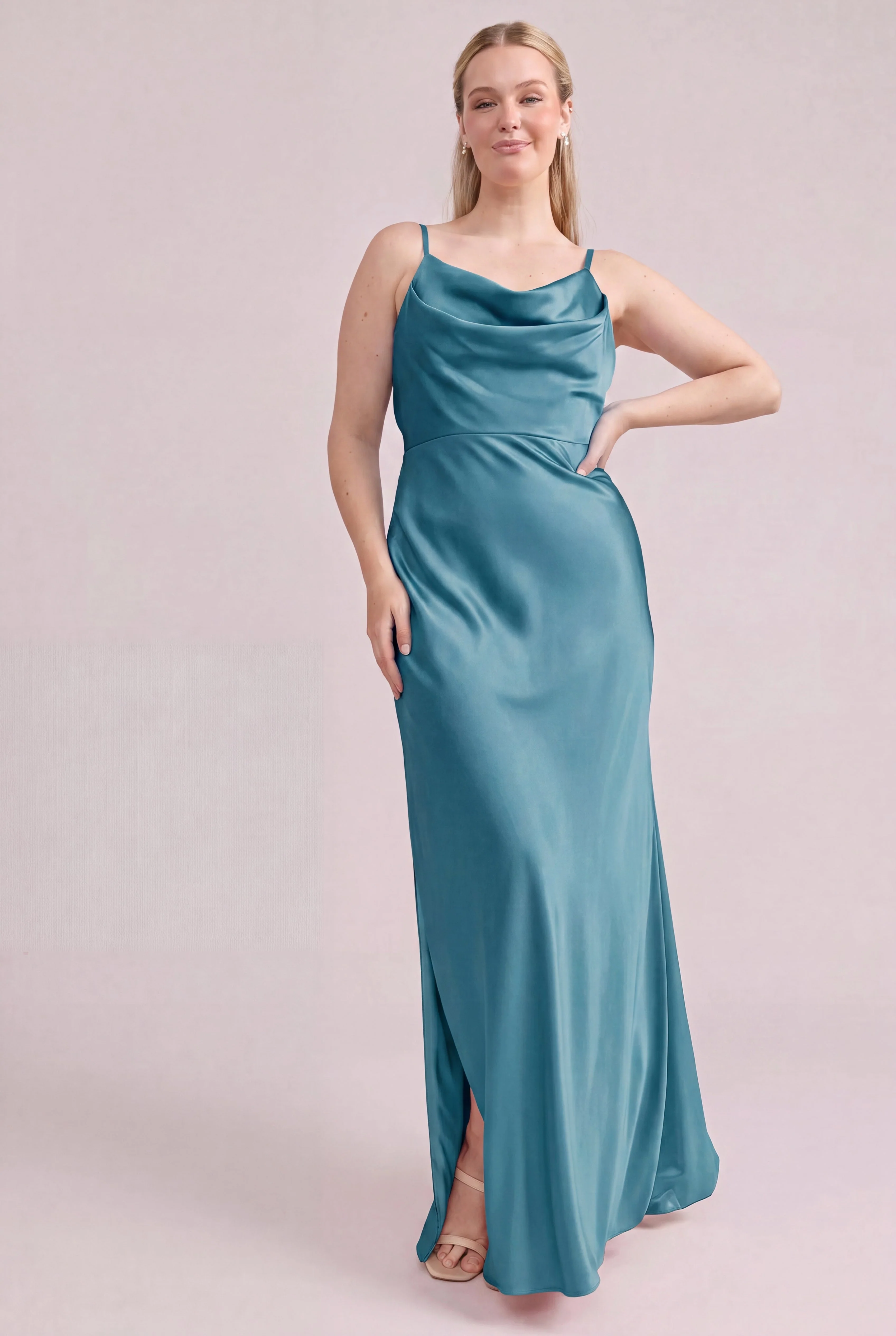 Nadia Satin Dress | Made To Order - Image 189