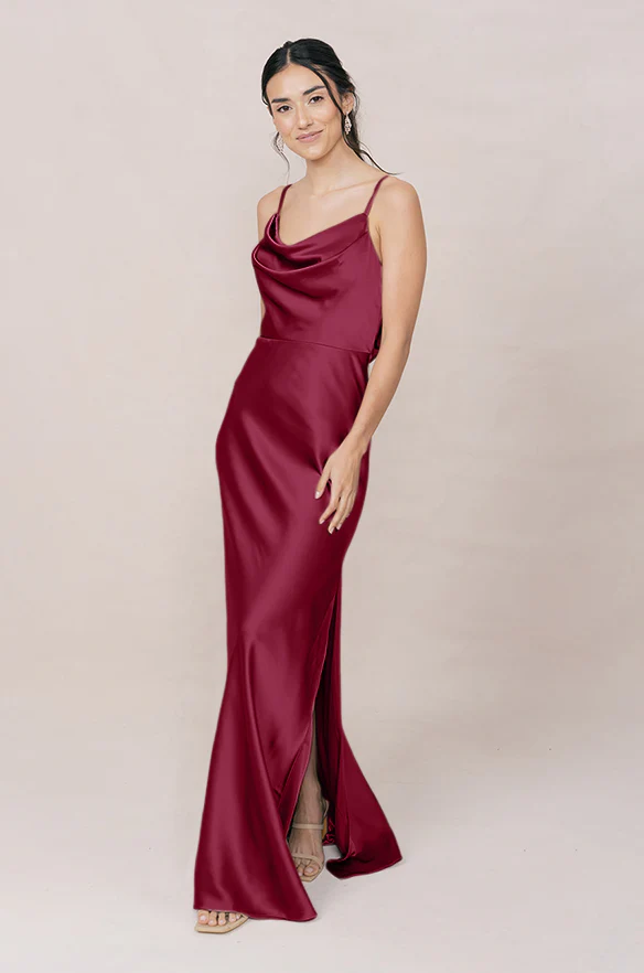 Nadia Satin Dress | Made To Order - Image 55