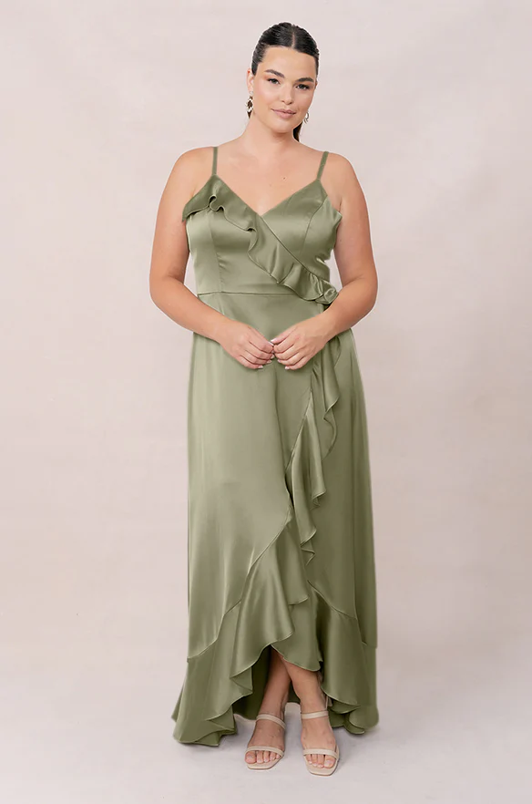 Paloma Satin Dress | Made To Order - Image 110