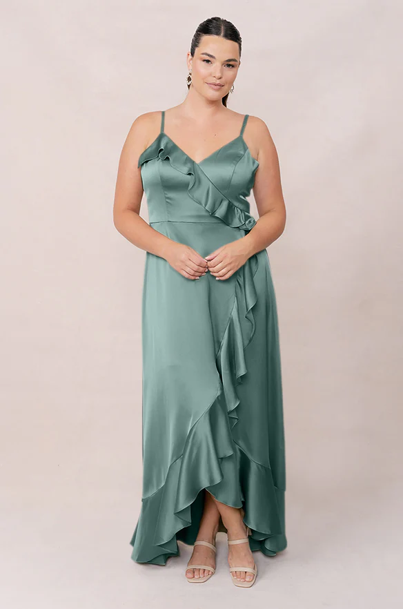 Paloma Satin Dress | Made To Order - Image 124