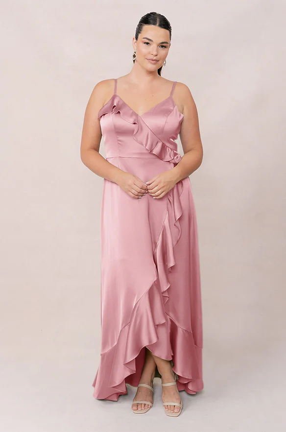 Paloma Satin Dress | Made To Order - Image 126