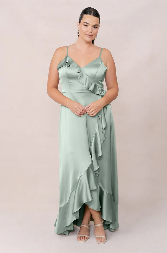 Paloma Satin Dress | Made To Order - Image 130