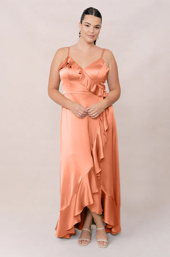 Paloma Satin Dress | Made To Order - Image 140