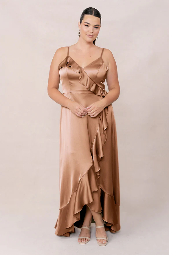 Paloma Satin Dress | Made To Order - Image 146