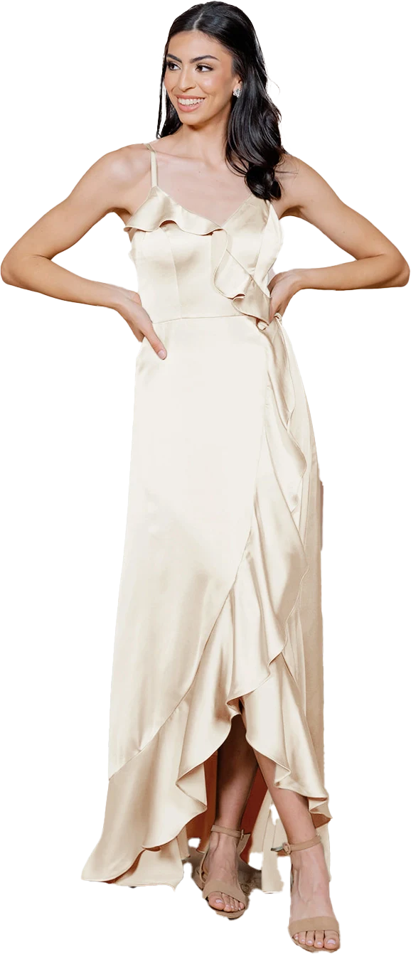 Paloma Satin Dress | Made To Order - Image 156