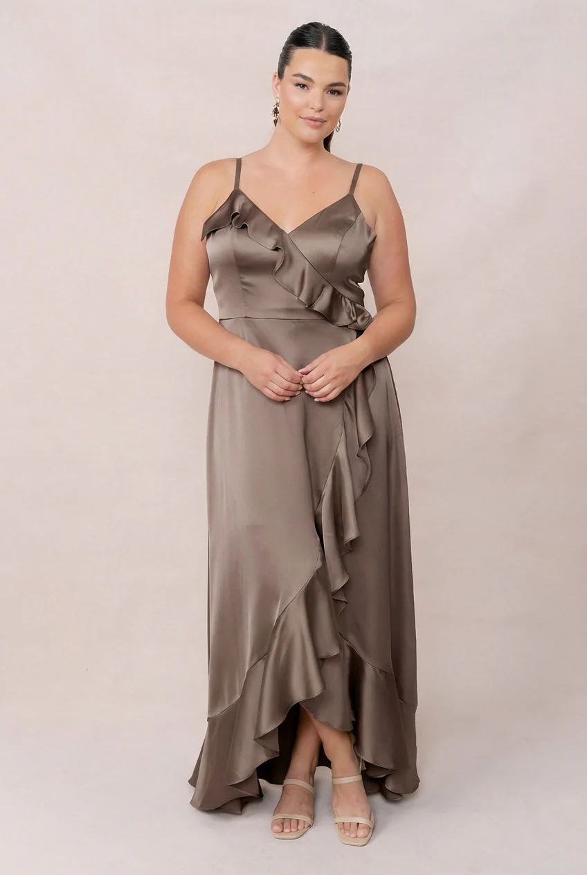 Paloma Satin Dress | Made To Order - Image 167