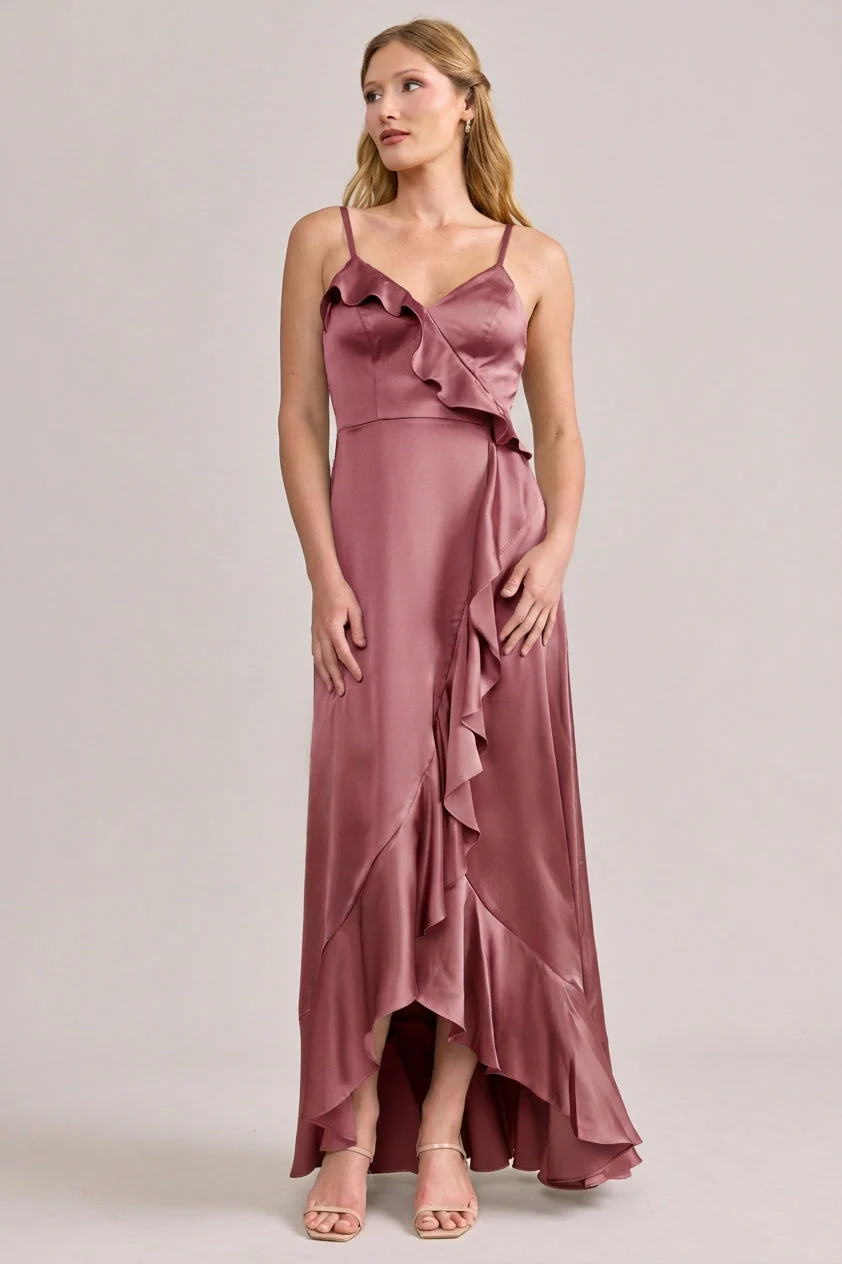 Paloma Satin Dress | Made To Order - Image 174