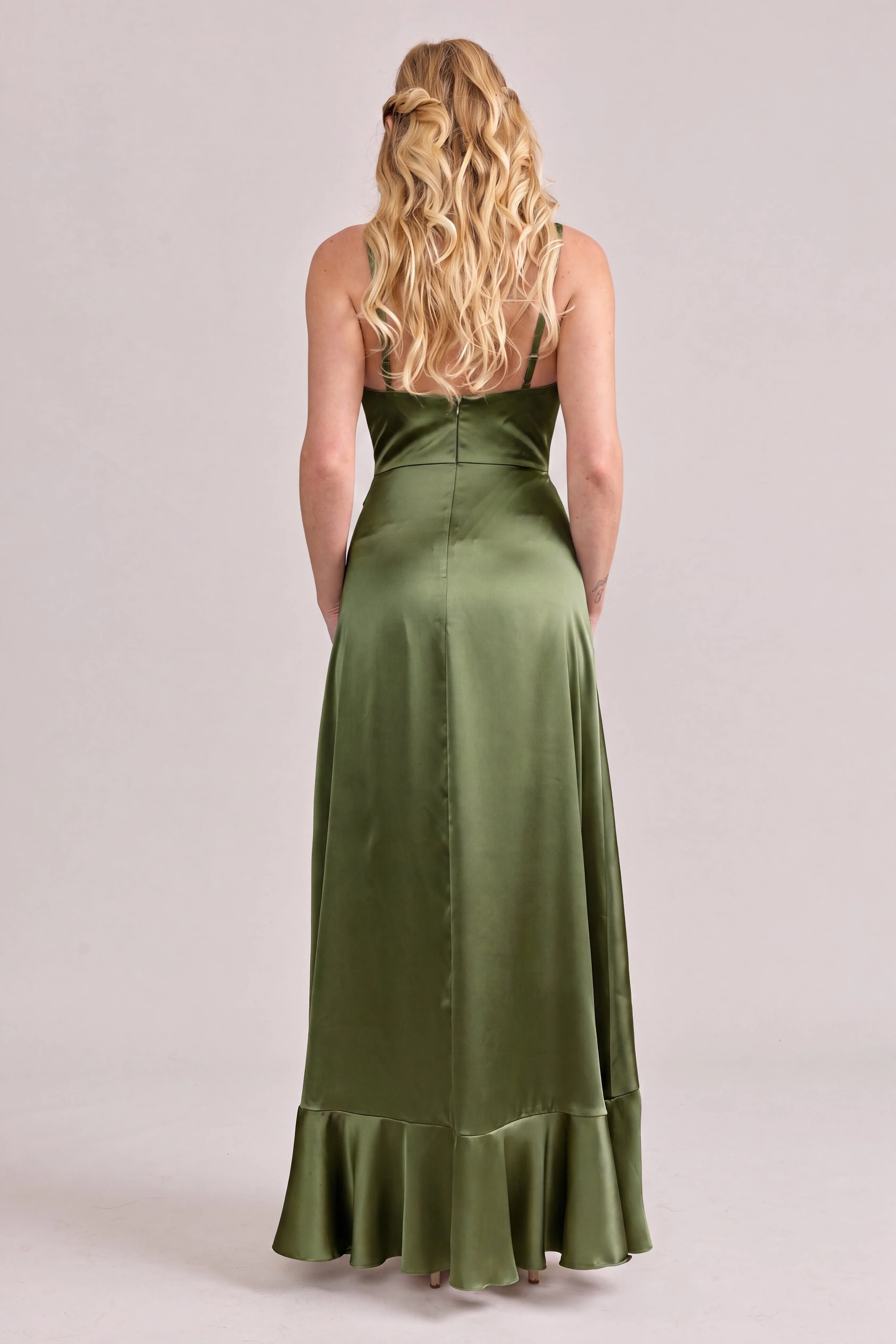 Paloma Satin Dress | Made To Order - Image 176
