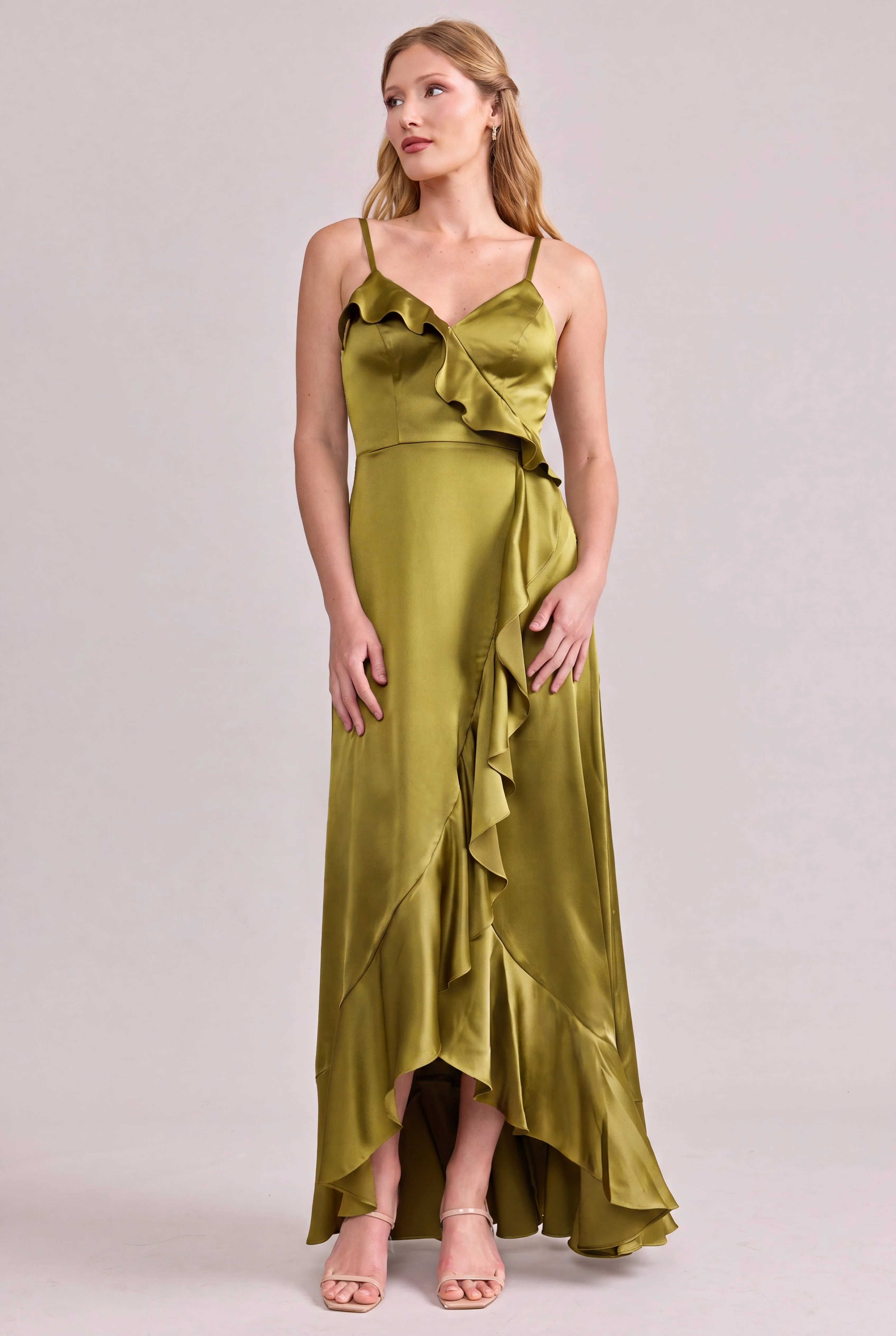 Paloma Satin Dress | Made To Order - Image 177