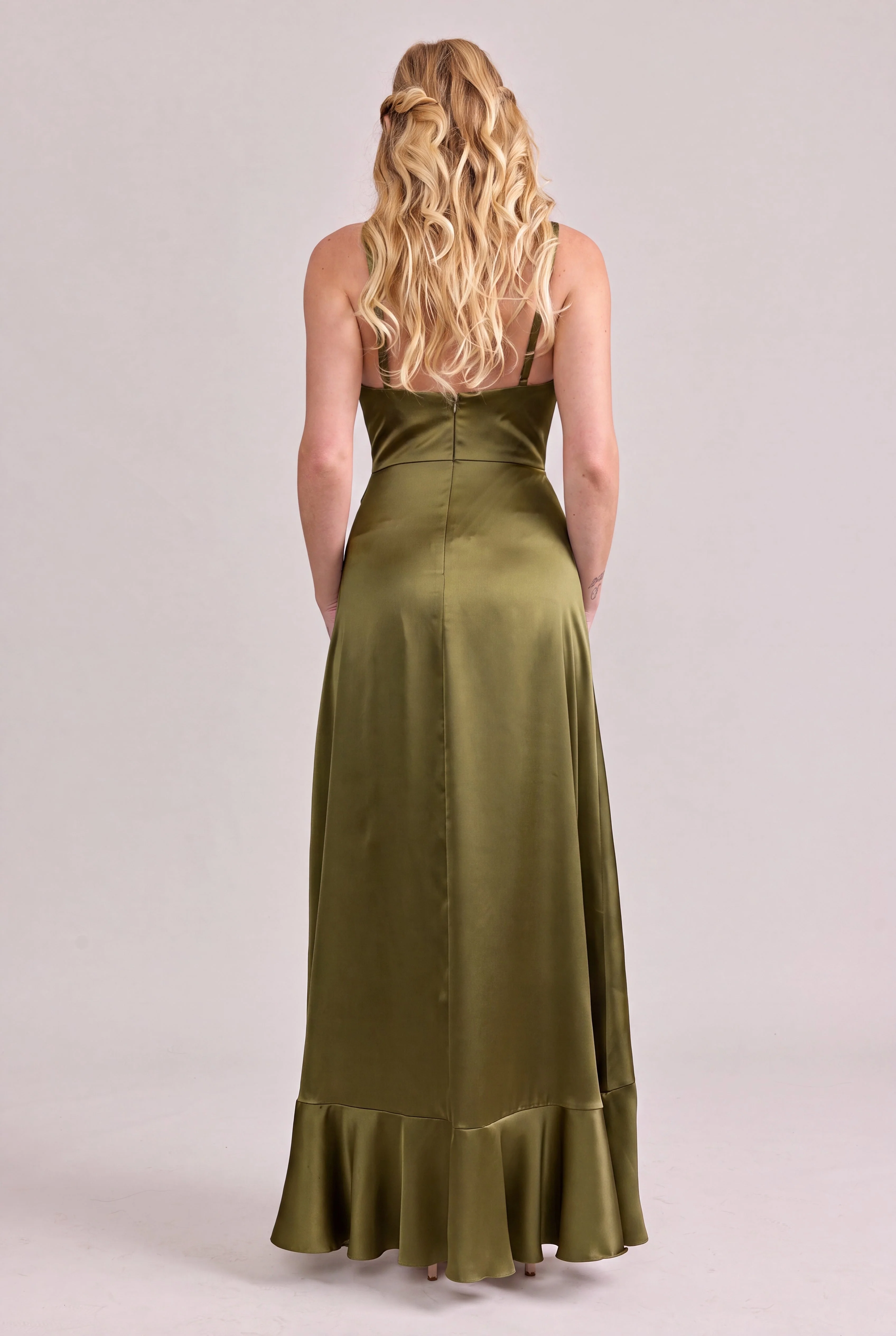 Paloma Satin Dress | Made To Order - Image 178