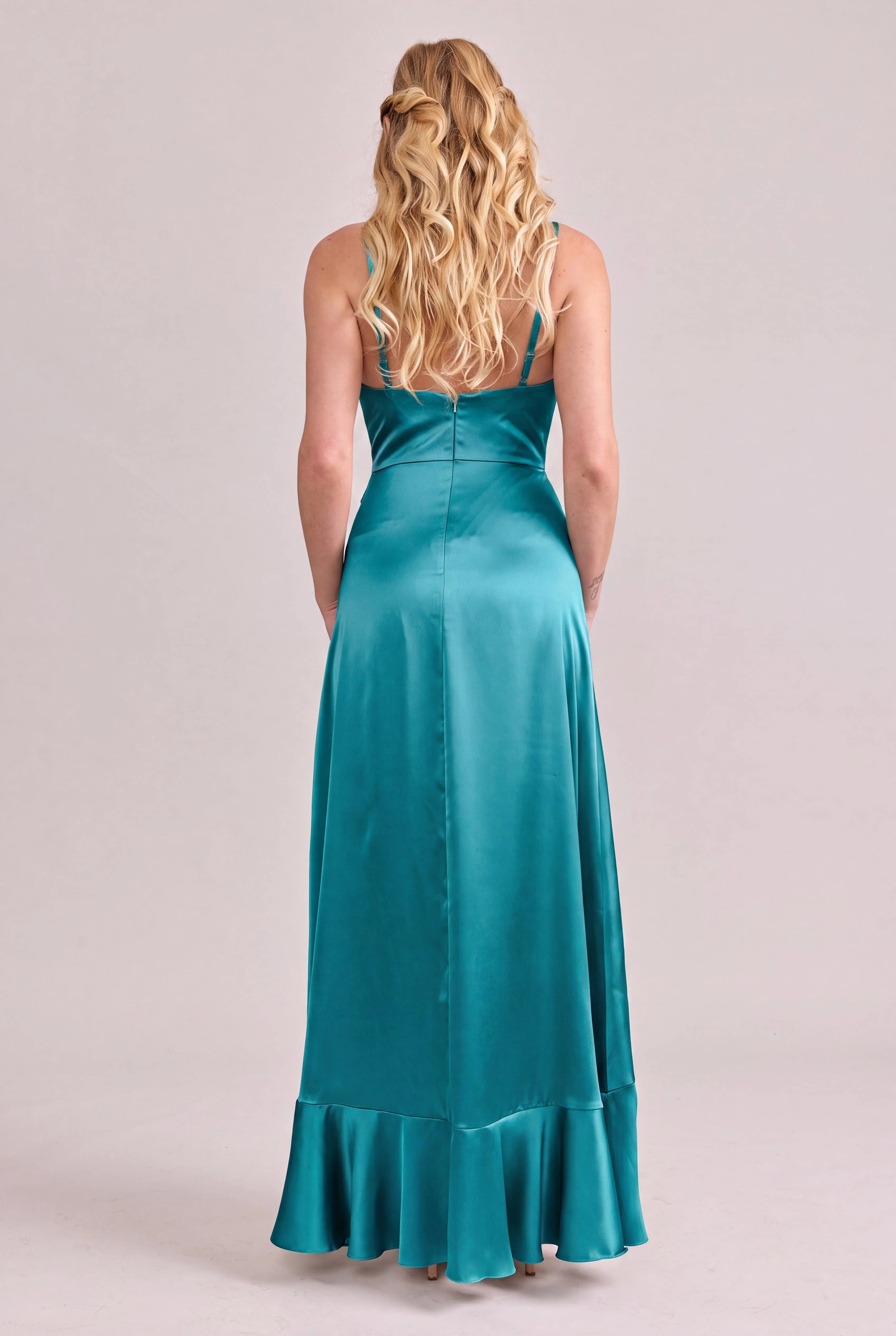 Paloma Satin Dress | Made To Order - Image 180