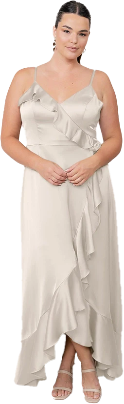 Paloma Satin Dress | Made To Order - Image 49