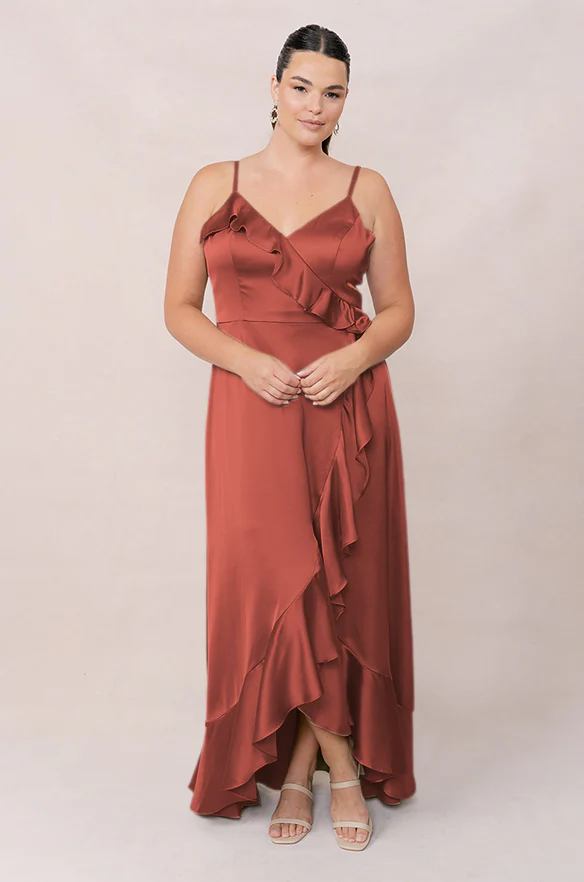Paloma Satin Dress | Made To Order - Image 66
