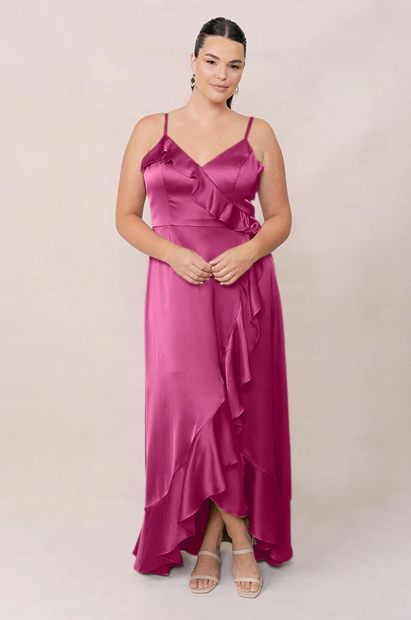 Paloma Satin Dress | Made To Order - Image 86
