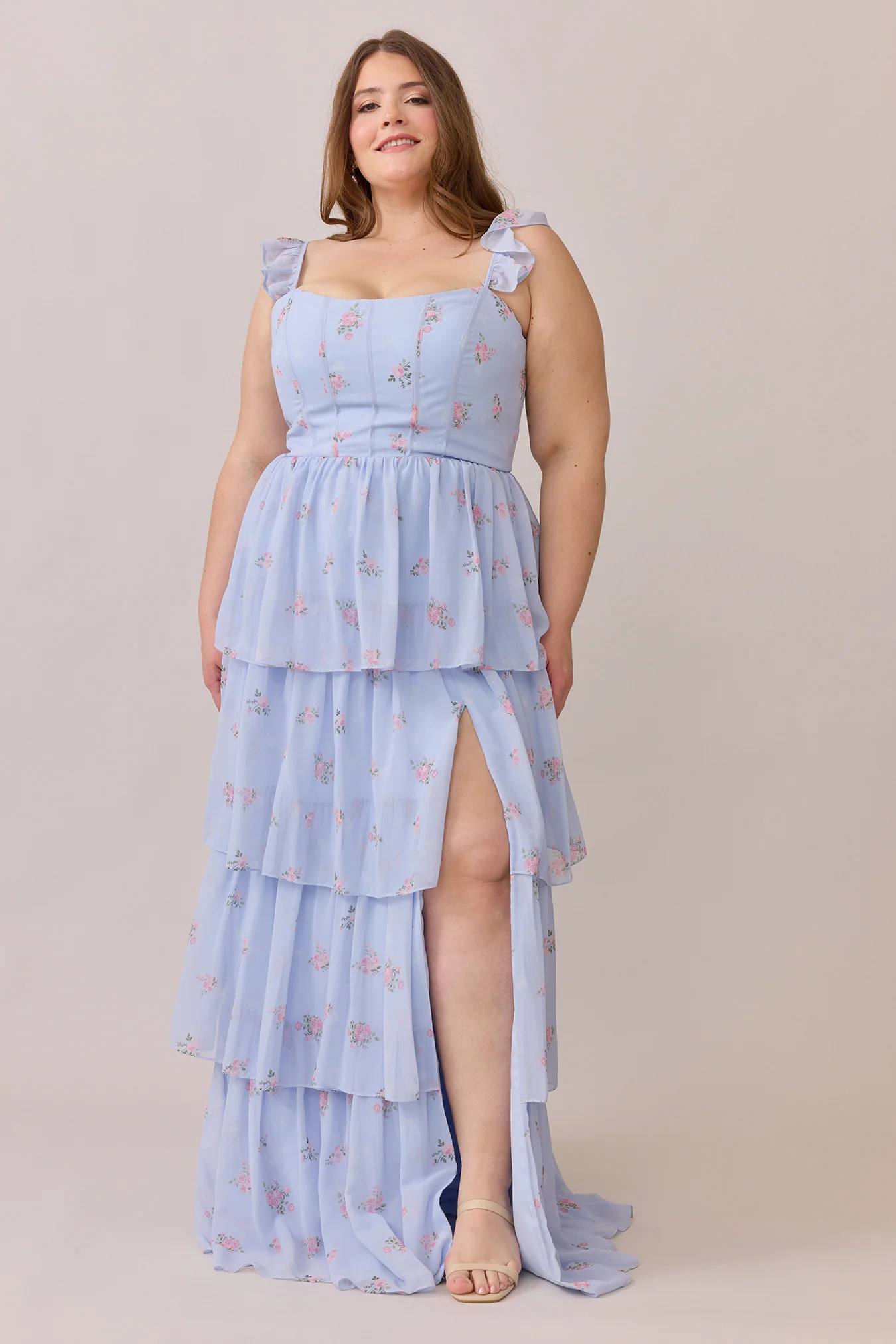 Poppy Chiffon Floral Print Dress | Made To Order - Image 38