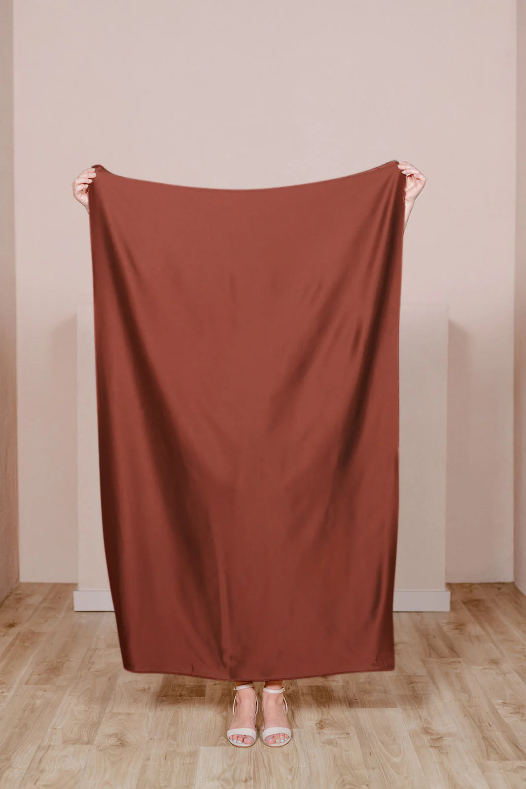 Pre-Cut Satin Fabric by Yard | Ready To Ship | Cinnamon Rose