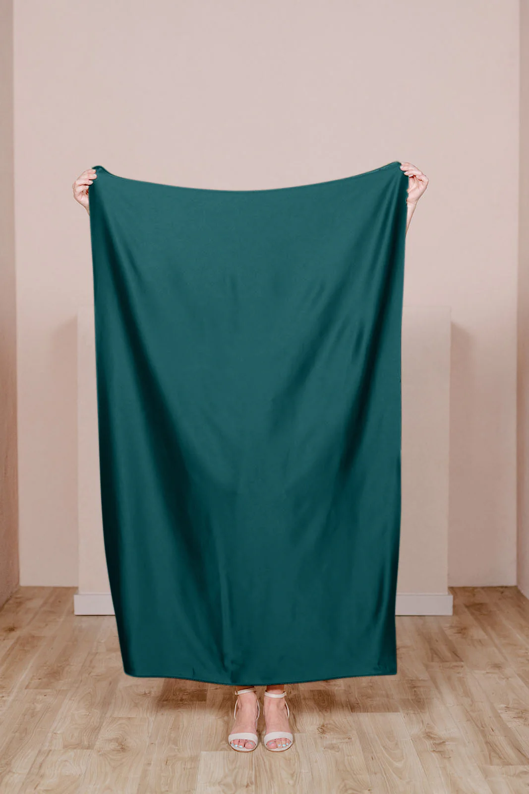 Pre-Cut Satin Fabric by Yard | Ready To Ship | Classic Emerald