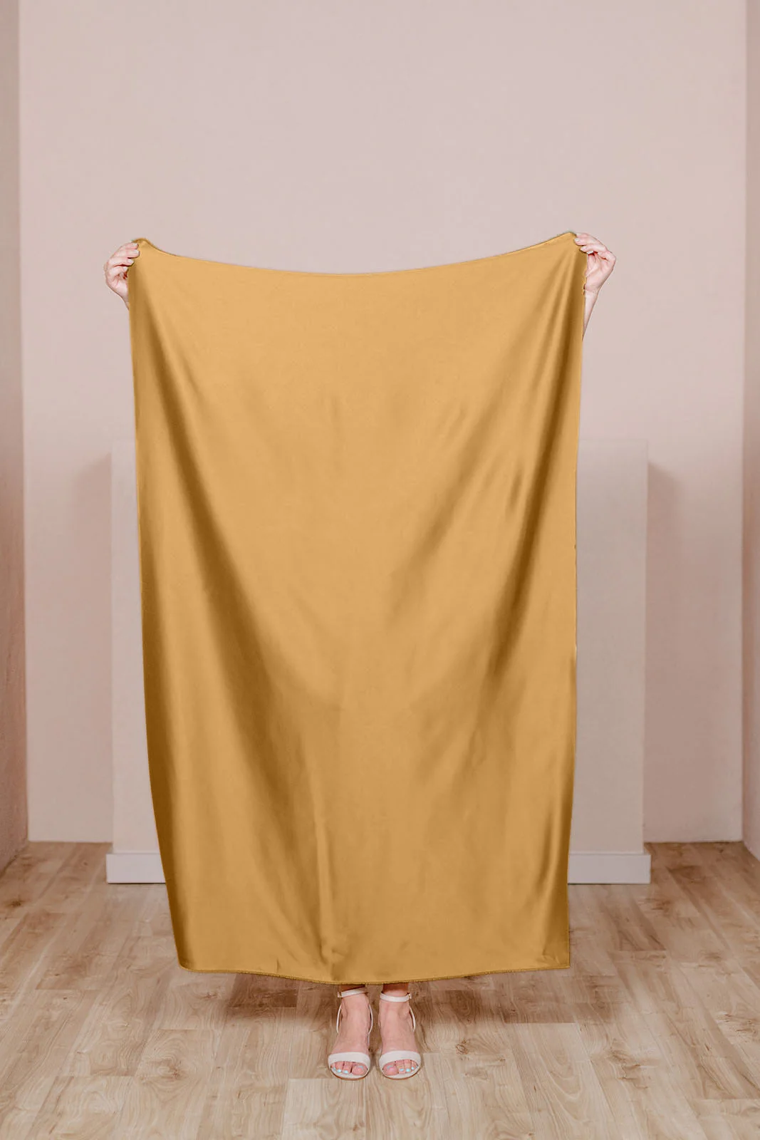 Pre-Cut Satin Fabric by Yard | Ready To Ship | Gold