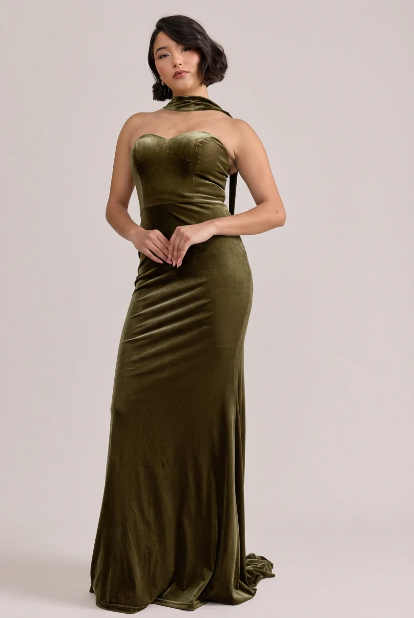 Quinn Velvet Dress | Made To Order - Image 15
