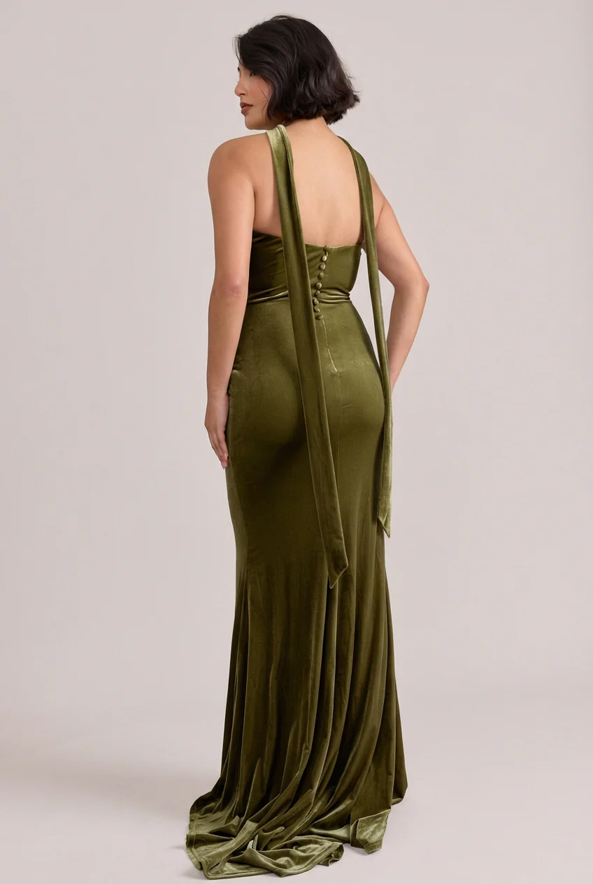 Quinn Velvet Dress | Made To Order - Image 16