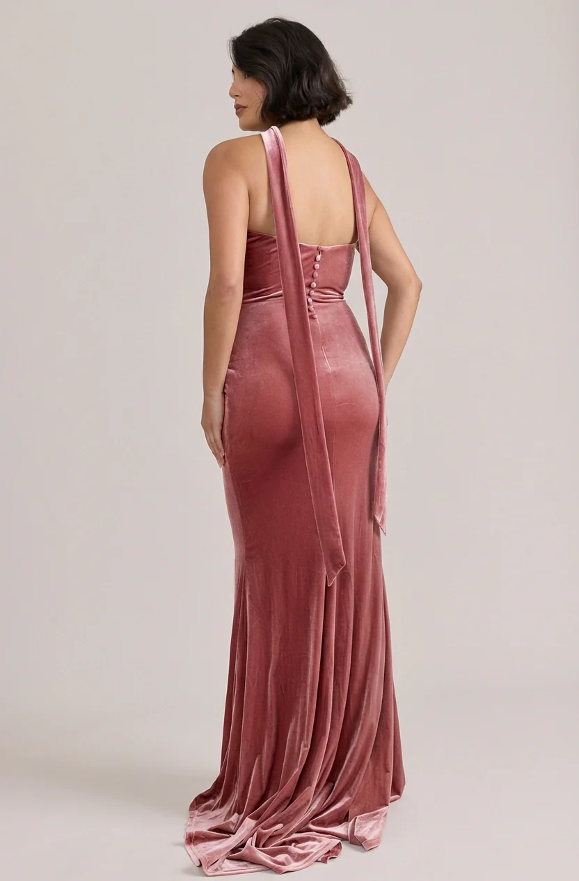 Quinn Velvet Dress | Made To Order - Image 18