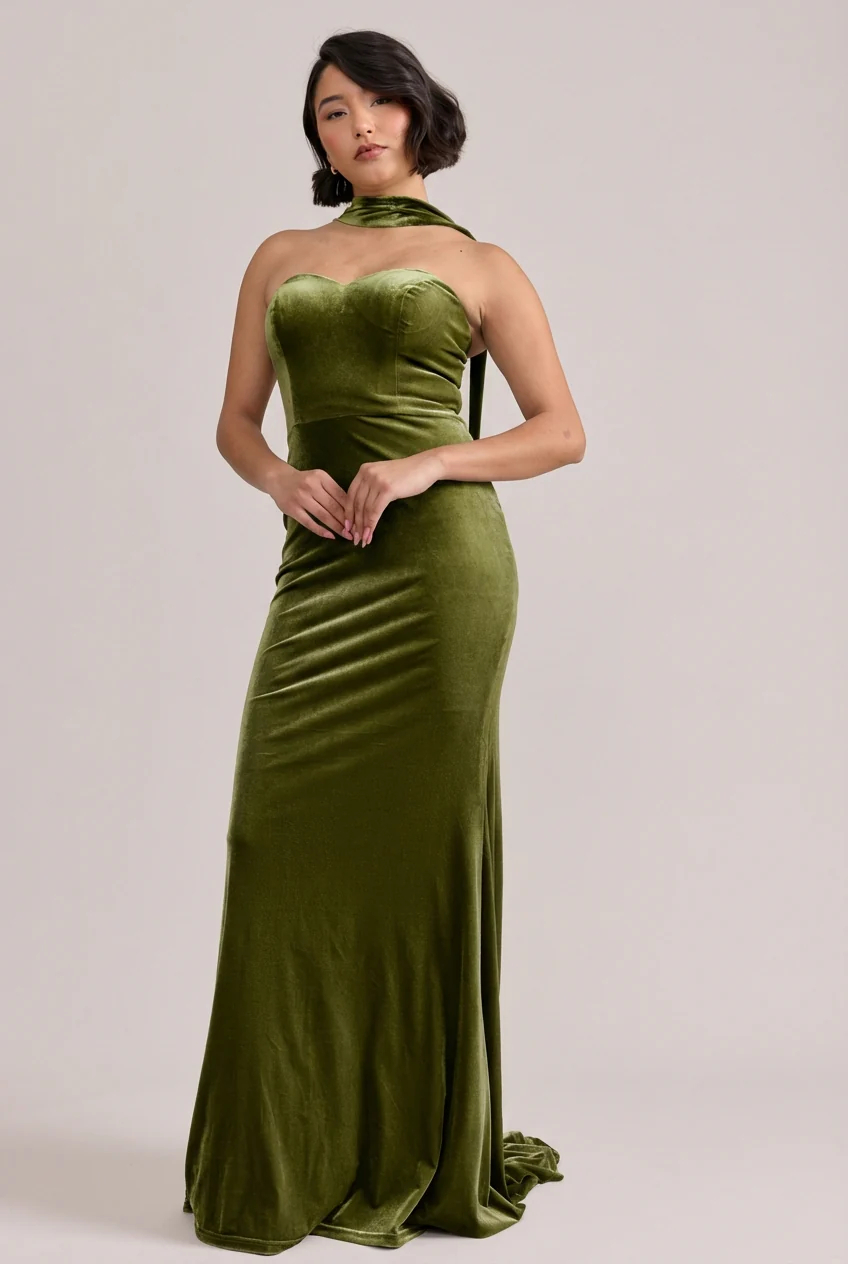 Quinn Velvet Dress | Made To Order - Image 31
