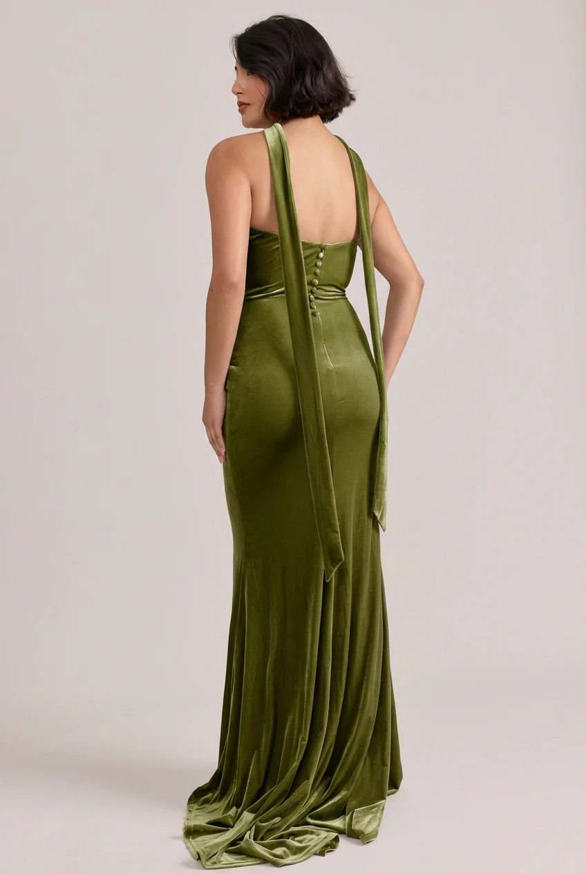 Quinn Velvet Dress | Made To Order - Image 32