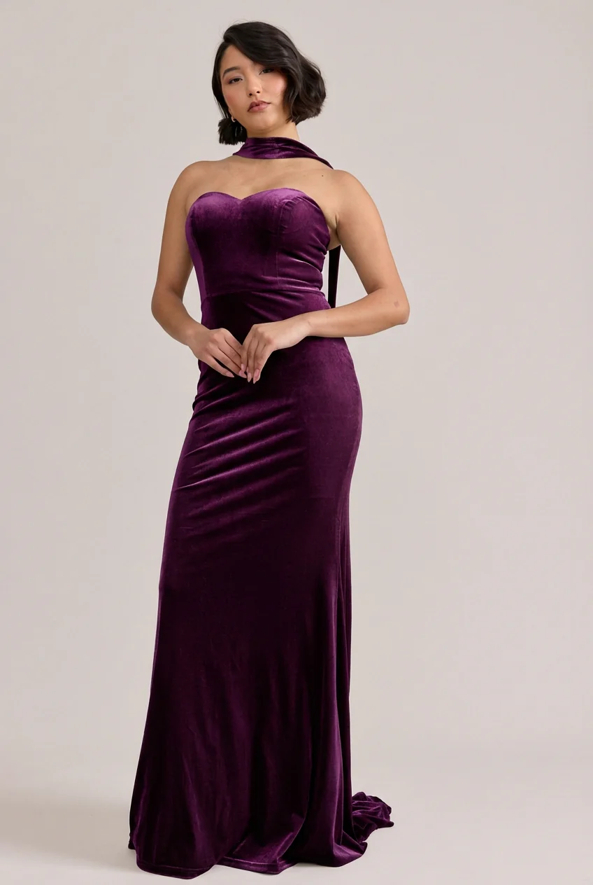 Quinn Velvet Dress | Made To Order - Image 33