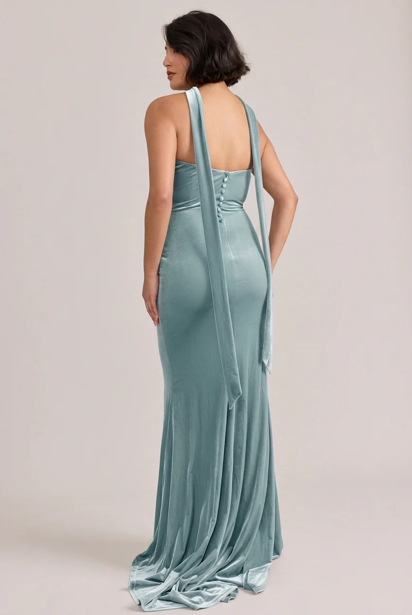 Quinn Velvet Dress | Made To Order - Image 38