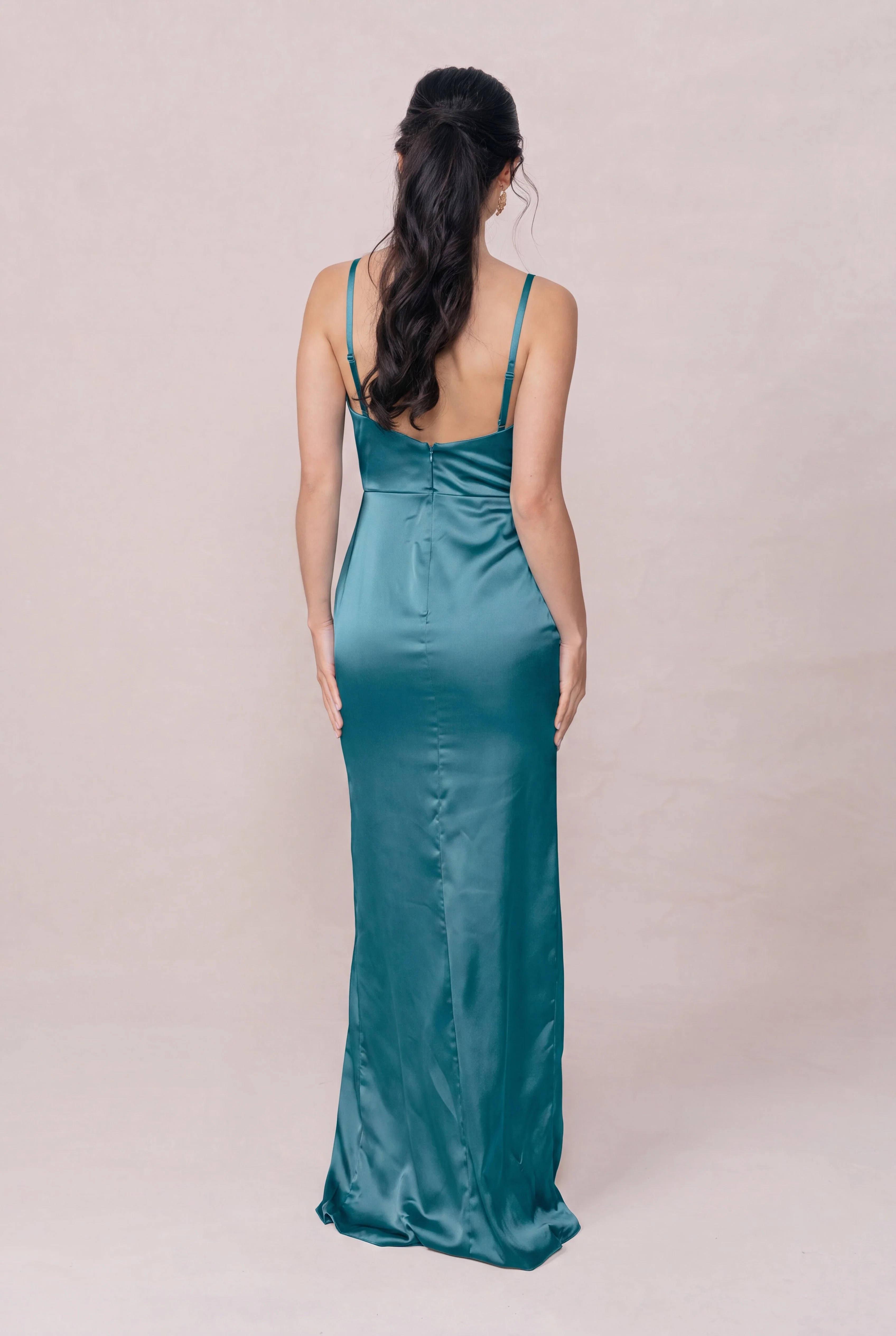 Rava Satin Dress | Made To Order - Image 167