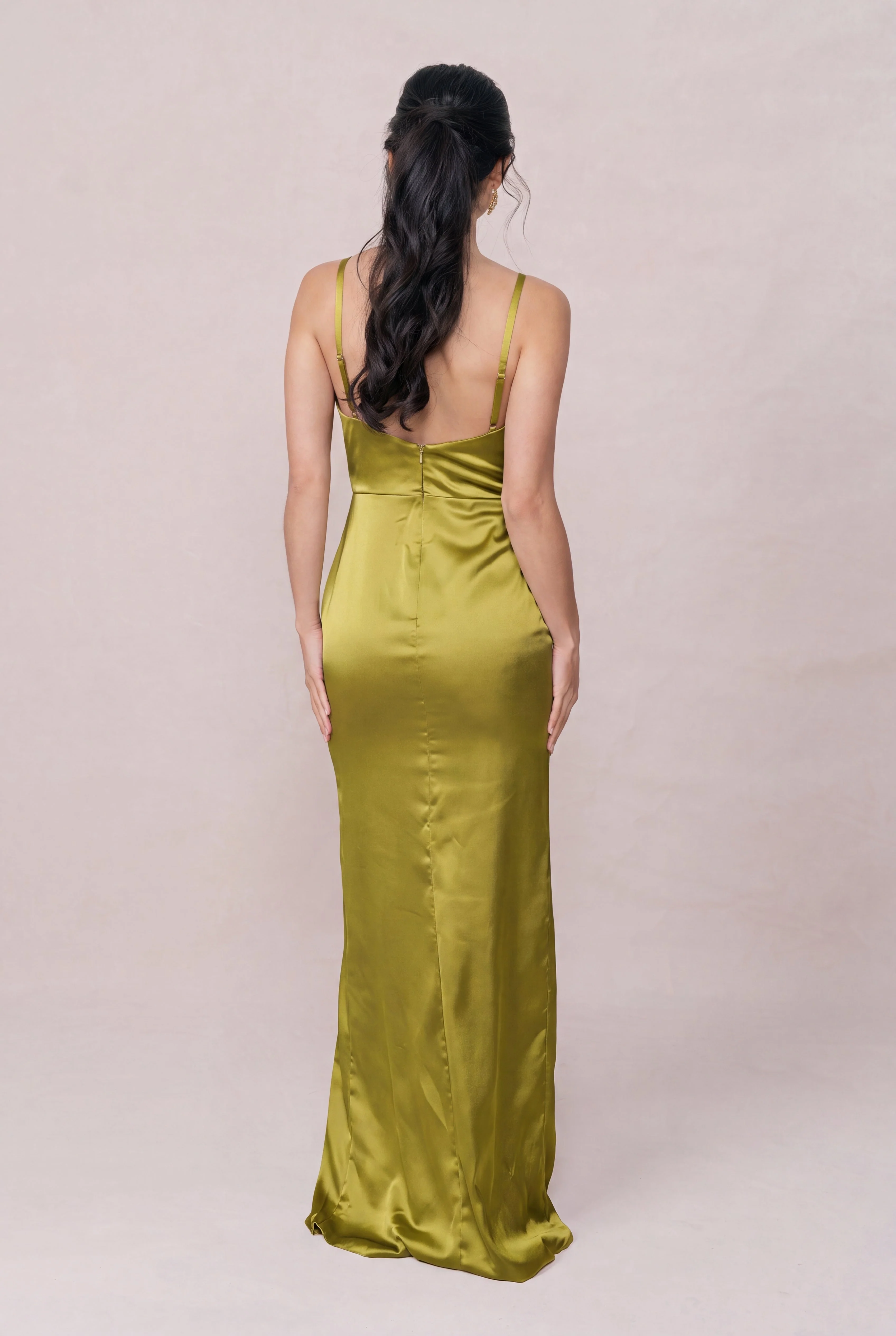 Rava Satin Dress | Made To Order - Image 169