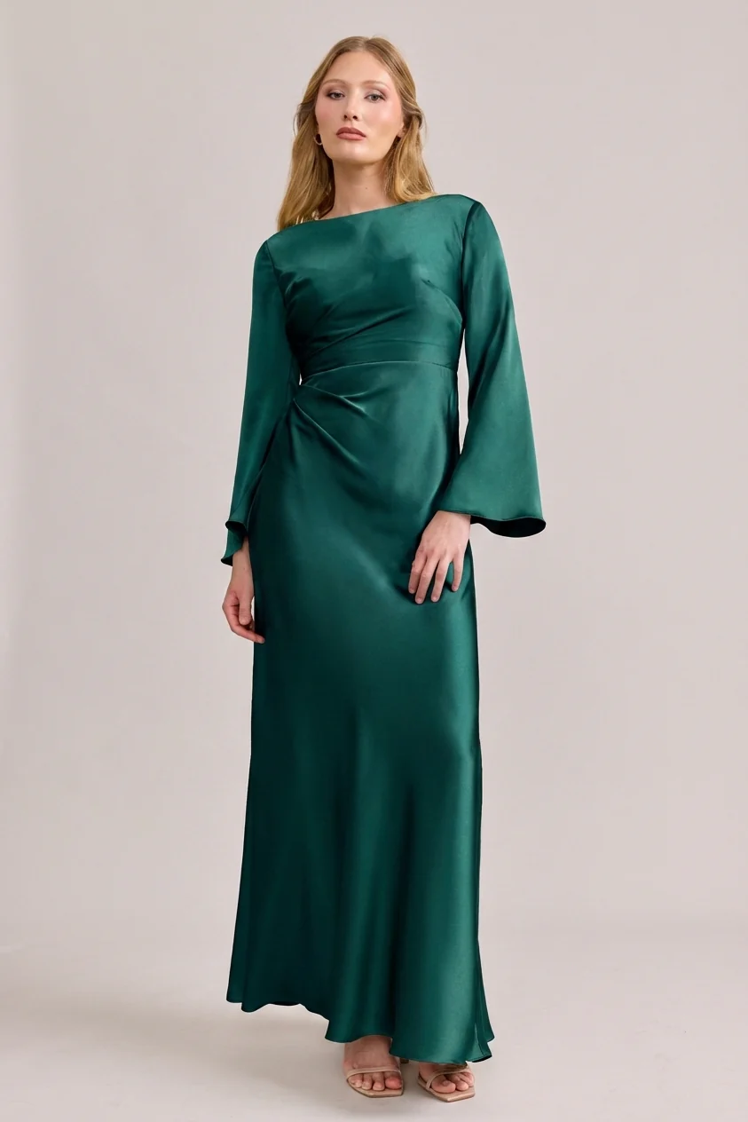 Rhiannon Satin Dress | Made To Order - Image 16