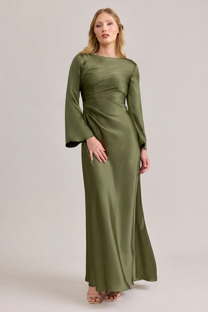 Rhiannon Satin Dress | Made To Order - Image 18