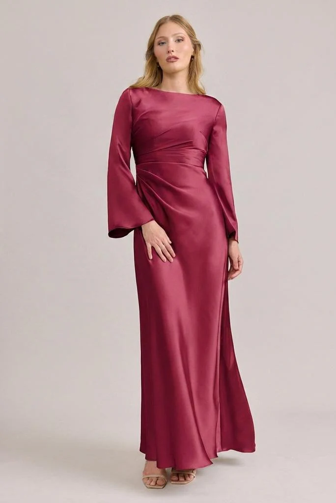 Rhiannon Satin Dress | Made To Order - Image 36