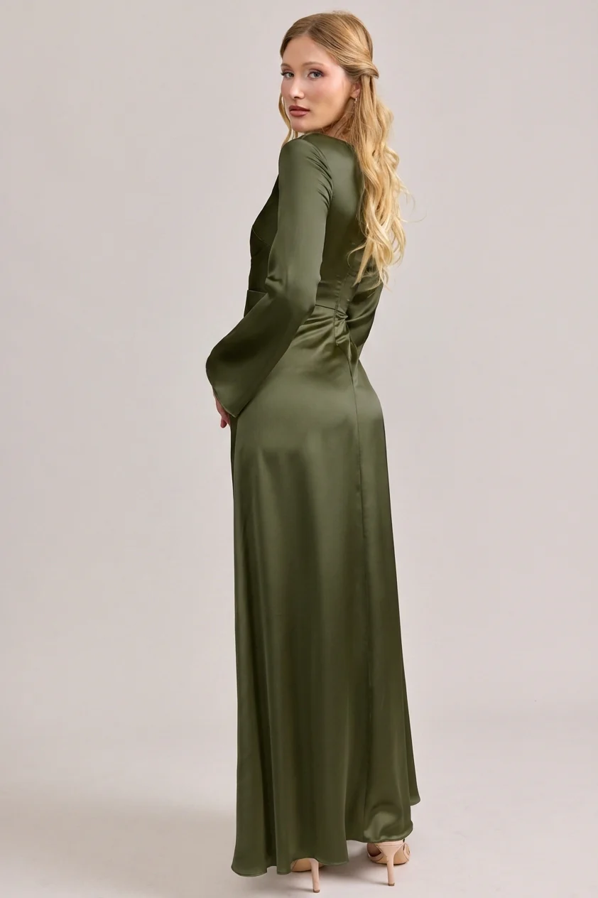 Rhiannon Satin Dress | Made To Order - Image 60