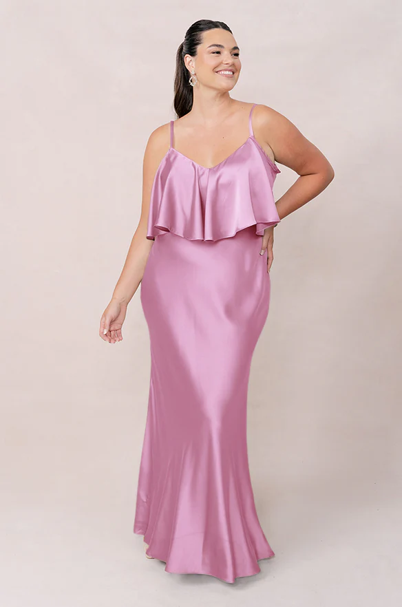 Riley Convertible Satin Dress | Made To Order - Image 111