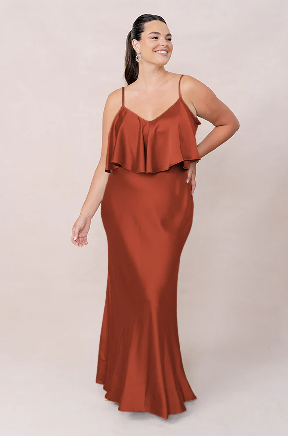 Riley Convertible Satin Dress | Made To Order - Image 133