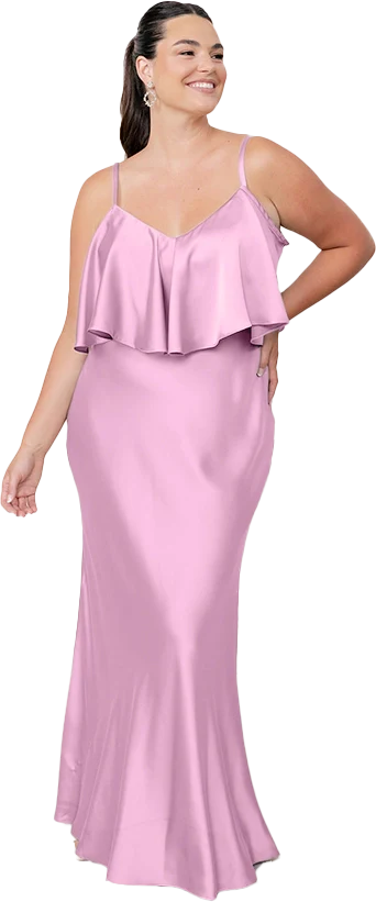 Riley Convertible Satin Dress | Made To Order - Image 157