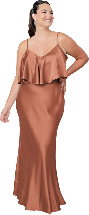 Riley Convertible Satin Dress | Made To Order - Image 17