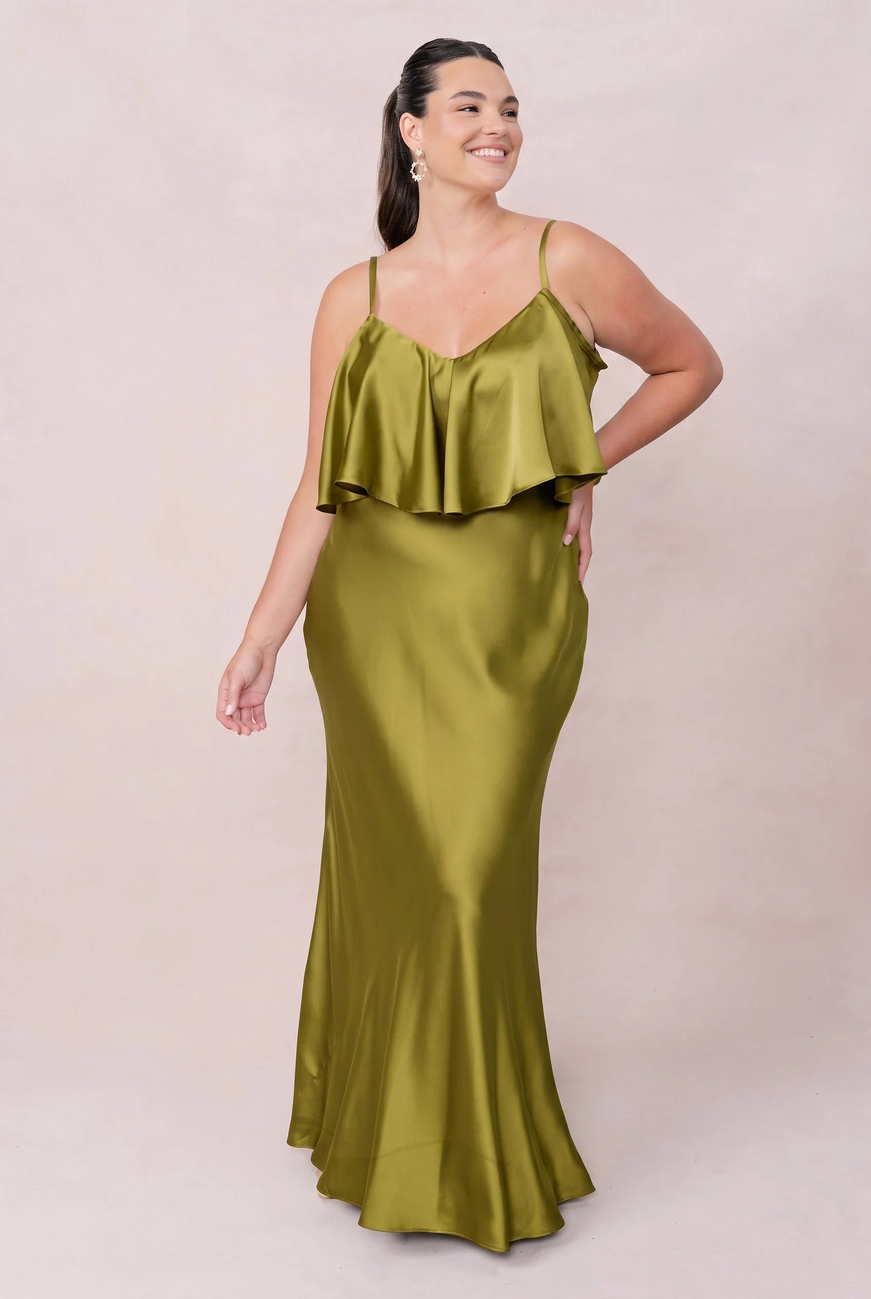 Riley Convertible Satin Dress | Made To Order - Image 174