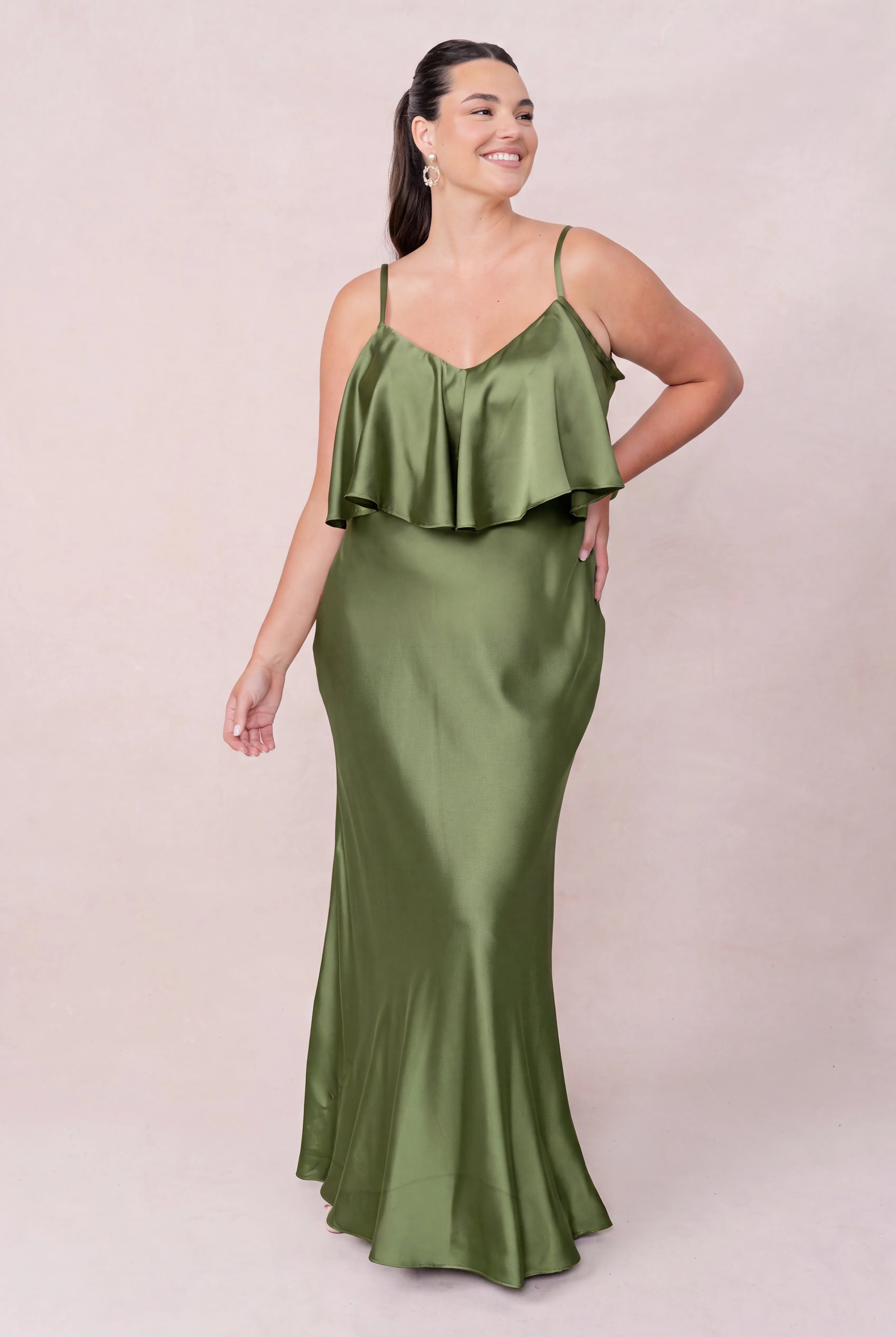 Riley Convertible Satin Dress | Made To Order - Image 178