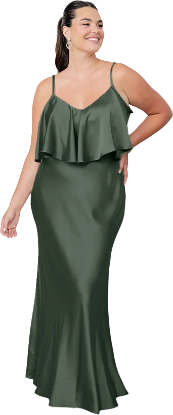 Riley Convertible Satin Dress | Made To Order - Image 18