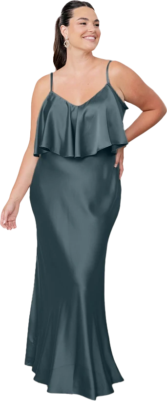 Riley Convertible Satin Dress | Made To Order - Image 23