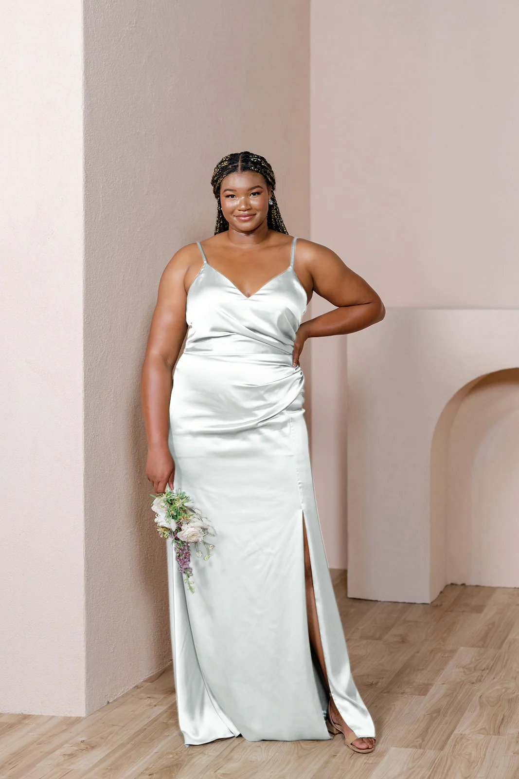 Rory Satin Dress | Made To Order - Image 155