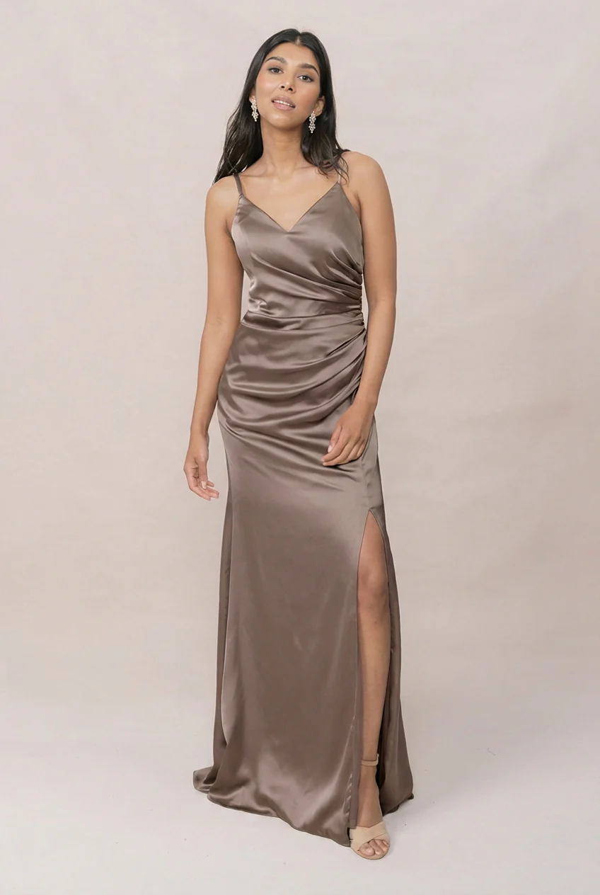 Rory Satin Dress | Made To Order - Image 167