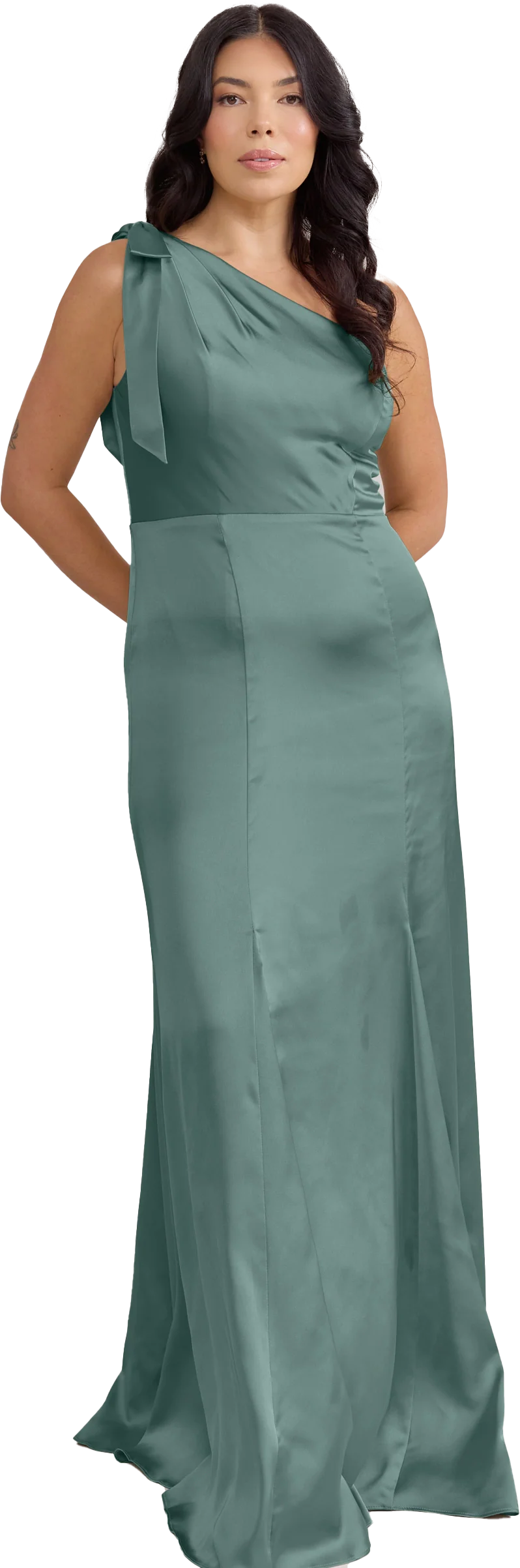 Rowan Satin Dress | Made To Order - Image 142