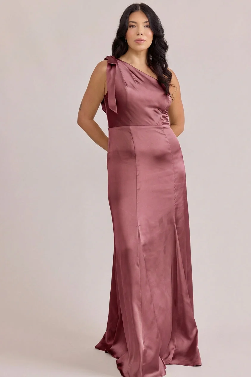 Rowan Satin Dress | Made To Order - Image 171