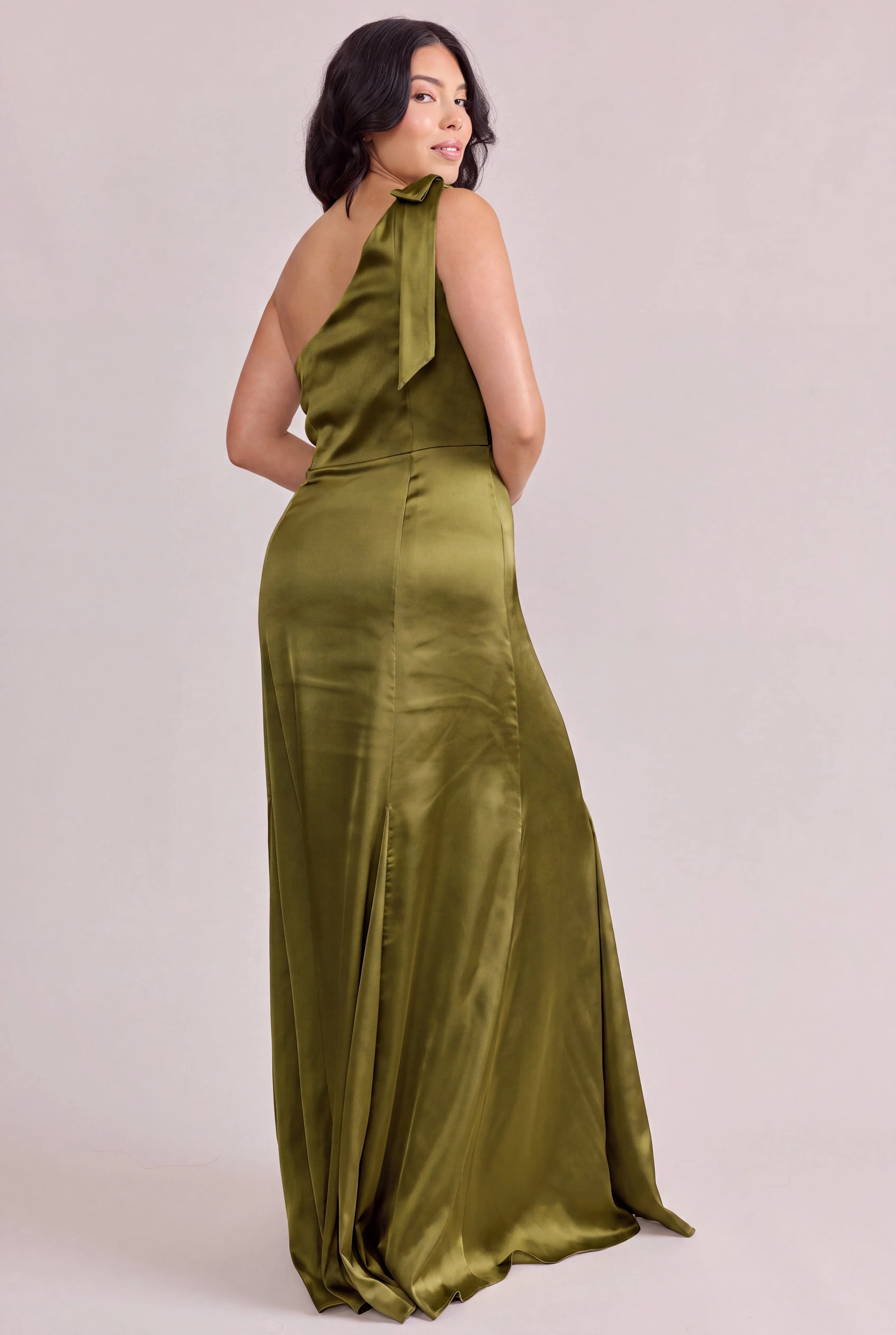 Rowan Satin Dress | Made To Order - Image 175